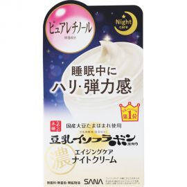 1号仓-莎娜 抗衰恢复紧致弹力感 豆乳美肌抗皱晚霜 50g SANA 熟龄肌夜间抗衰护理
