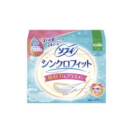 1号仓-UNICHARM尤妮佳 SOFY苏菲 经期量多防漏超吸收卫生巾替换垫卫生巾伴侣 可冲马桶 24枚 【新旧包装随机发货】