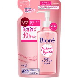 1号仓-碧柔 卸除顽固彩妆 水活水感洁面保湿卸妆油 替换装 210ml Biore 可卸防水睫毛膏