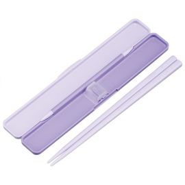 1号仓-斯凯达 抗菌加工 便携筷子套装 18cm 猫和老鼠紫色小白鼠图案 1套 Skater 筷子+筷子盒 卡通餐具 外出便携餐具 汤姆杰瑞