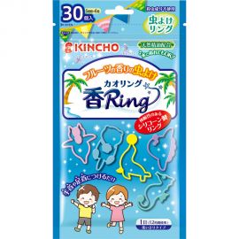 2号仓-KINCHO金鸟 KAORI RING 驱蚊虫手环 驱蚊手环 水果香型N 30条 3个装