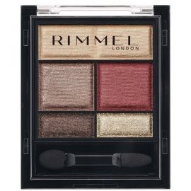 1号仓-芮谜 打造元气眼妆 甜美明亮 细腻柔润 柔雾光泽 五色眼影盘 4.6g  RIMMEL 附镜子 提升光感 长效持妆 方便补妆