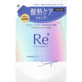1号仓-漫丹俪诗朵 修复受损毛躁润泽秀发 酸热护理质感再整洗发水300ml＋护发素300ml 替换装 Mandom Lucido 曼丹 专业沙龙级护理