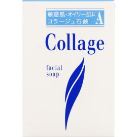 【停产】1号仓-持田 COLLAGE A 控油祛痘 香皂 100g 敏感油性肌用 低刺激性 面部身体可用 清爽洗净多余皮脂污垢