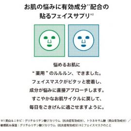 1号仓-LuLuLun 保湿补水镇定肌肤改善粗糙 敏感肌保湿面膜 4片 3个装 提升肌肤水润弹力 急救面膜