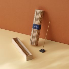 1号仓-日本香堂 吉祥如意系列 天然香料 香薰线香 白檀 40根 带香插 NipponKodo