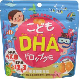 【清关原因下架】2号仓-UNIMAT RIKEN 儿童DHA营养软糖 橘子味 90粒