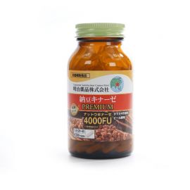 2号仓-明治药品 新健康kirari系列 纳豆激酶4000FU纳豆精胶囊加强版 促进血栓溶解降三高 120粒 3个装