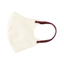 1号仓-MASMIX 川本产业 MIX COLORS MASK 立体时尚美颜小颜透气3D成人彩色口罩 琥珀白色+酒红色耳线 7枚/包