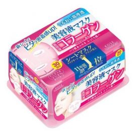 1号仓-高丝CLEAR TURN 丰盈滋润保湿紧肤 胶原蛋白精华面膜 30片 KOSE 紧密贴服快速渗透