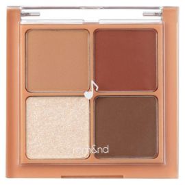 1号仓-rom＆nd 细腻持妆不晕染 四色眼影盘 6.5g 韩国高丽人参社 哑光珠光提升气色立体轮廓