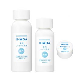 1号仓-资生堂IHADA 修复保湿 滋润型美白化妆水180ml＋美白乳液135ml＋美白面霜18g SHISEDO 预防痘痘肌敏感肌修复舒缓保湿【寒冷地区慎拍，易冻结】