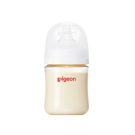 1号仓-贝亲 宽口径母乳亲喂实感 PPSU塑料奶瓶 SS号 160ml Pigeon 防摔防胀气