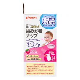 1号仓-贝亲 无刺激配方 专为婴儿设计 温和护理 口腔清洁湿巾 草莓味 42包 Pigeon 含木糖醇与氟 无添加色素 成分温和 抑制细菌生长