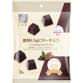 【廃盤】2号仓-松本清matsukiyo LAB 日本注册营养师推荐 低糖零食  4.5g糖 苦巧克力 36g