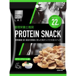 2号仓-松本清 matsukiyo LAB 蛋白质22g 低卡脆片锅巴零食 日式芝士味 45g 5个装【食品短保，请勿大量囤货】