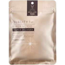 1号仓-QualityFirst肤丽泽 VC100全能护理面膜 7片 DERMA LASER 增加肌肤弹力 透明感 淡斑预防黑色素形成 超级维生素C100面膜 皇后的秘密同公司出品 皇后的秘密同公司出品