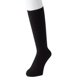 1号仓-kokopita 4倍保温结构 锁温不易散热 脚尖保暖 女士高筒袜 1双 黑色 23-25cm 吸湿发热吸汗速干 保湿除味