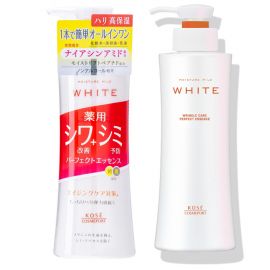 1号仓-高丝MOISTURE MILD 防斑改善肤质 三合一保湿 美容精华液 230ml KOSE WHITE 乳液 化妆水 美容液 烟酰胺
