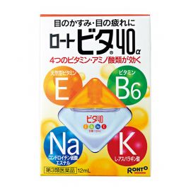 2号仓-ROHTO乐敦Vita 40α维他命舒缓疲劳眼药水 清凉度3 12ml【第3类医药品】【寒冷地区勿拍，易冻结】