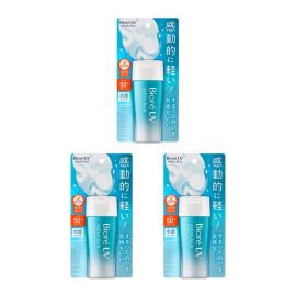 1号仓-碧柔 水活水感啫喱隔离防晒霜 SPF50+ PA++++ 70ml 3个装 Biore 轻盈水润不粘腻 脸部身体用