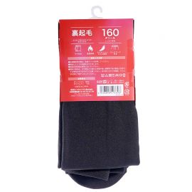 1号仓-温活本舗 薄绒内层 吸湿发热 防静电处理 保暖打底袜 1条 160D M码 黑色 CROSS PLUS 连裤袜 里起毛 保暖亲肤 含辣椒素