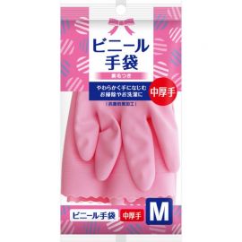 1号仓-松本清 matsukiyo 塑料手套 中厚 M 粉色 1双 
