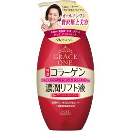 1号仓-高丝GRACE ONE 保湿抗衰紧肤 浓胶原蛋白美容液 230ml KOSE 六合一淡化细纹