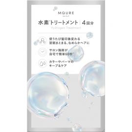 1号仓-松本清MQURE 针对烫染受损毛躁发质 高浓度水素护理 发膜 13g×4 提升发丝韧性 透明质酸 每周护理