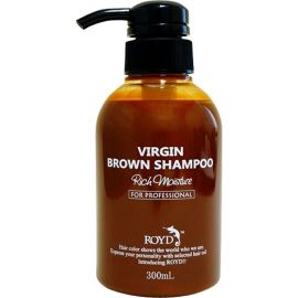 1号仓-ROYD 漂染必备防褪色锁色祛黄 固色护色洗发水 300ml 棕色款 适合巧克力色/棕色系发色 300ml