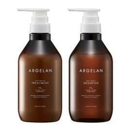 1号仓-松本清ARGELAN 滋润高保湿修护受损 发质重建清爽水感洗护套装 洗发水 480ml+护发素 480ml Matsukiyo 丰盈绵密泡沫洁净头皮