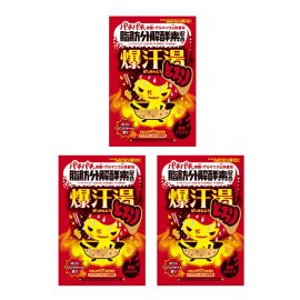 1号仓-爆汗汤 发汗暖身入浴剂 热感生姜香 60g 3个装 Bison 金黄色汤色