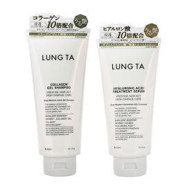 1号仓-松本清 LUNG TA 深层损伤修复 纳米胶原蛋白 微量透明质酸 氨基酸啫喱洗发水 300ml+护发素 270ml