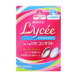 2号仓-ROHTO乐敦Lycee小红花眼药水 舒缓干涩（隐形适用） 8ml【第3类医药品】【寒冷地区勿拍，易冻结】