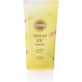 1号仓-高丝SUNCUT 轻盈水润 焕亮美肌 防晒精华 SPF50+ PA++++ 柠檬黄 80g 高效紫外线防护 高保湿配方 修饰色斑色差 多重保护