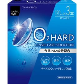 2号仓-松本清 matsukiyo 隐形眼镜清洗保存液  硬式隐形眼镜专用 120ml×3瓶装