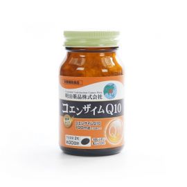 2号仓-明治药品 含辅酶Q10 维持体力 减轻疲劳感 营养胶囊 60粒 日常营养补充 保持每日元气 大豆卵磷脂