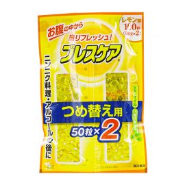2号仓-小林制药 BreathCare 口香丸 爽息 吞服型 柠檬味 替换装 50粒x2
