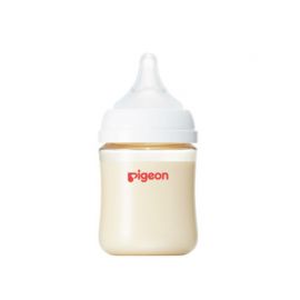 1号仓-贝亲 母乳衔接辅助 轻盈材质 PPSU塑料婴儿奶瓶 SS号 160ml Pigeon 母乳实感系列 防摔防胀气 易清洗 宽口径