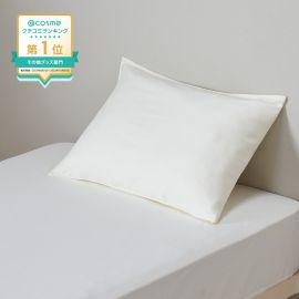 1号仓-西川 美容系列 配合维生素E 润肌枕头套 63×43cm 1个 newmine 白色 预防头发毛燥 