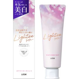 1号仓-狮王 微米洁净 清除牙渍污垢 清新口气 修护成分 美齿牙膏 玫瑰薄荷 100g 改善烟渍茶渍 护齿不易蛀 预防口臭