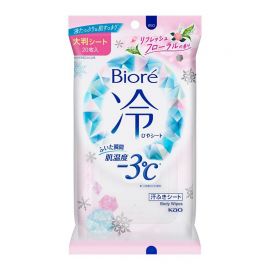 1号仓-Biore碧柔超爽降温-3度冷感止汗湿纸巾花香型 20枚