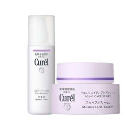 1号仓-珂润 改善细纹 抗老紧致保湿化妆水 140ml+抗老紧致保湿滋养面霜 (乳霜质地) 40g  干敏肌用 防止肌肤粗糙 紧致锁水【寒冷地区慎拍，易冻结】