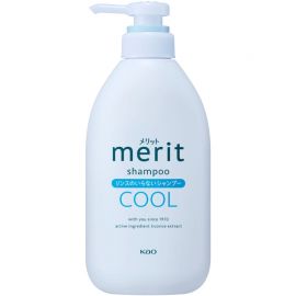 1号仓-花王merit 一瓶洗护 添加薄荷成分 缓解头皮闷热黏腻 甘草精华 二合一洗发水 450ml 夏季清爽控油 预防头屑瘙痒 温和洁净 免护发素