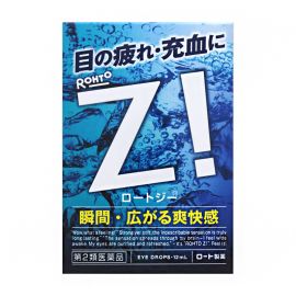 2号仓-ROHTO乐敦劲Z！清凉眼药水 舒缓眼部疲劳充血 12ml【第2类医药品】