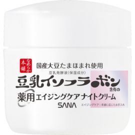 1号仓-莎娜 豆乳熟龄肌护理 滋润修护 改善干燥细纹 均勻肤色 夜间修护 面霜 50g SANA 缓解干燥 减少细纹 持续保湿