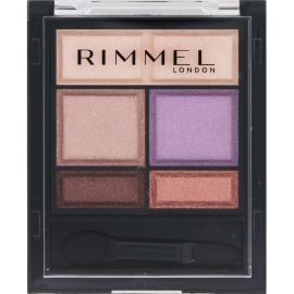 1号仓-芮谜 打造元气眼妆 甜美明亮 细腻柔润 柔雾光泽 五色眼影盘 4.6g  RIMMEL 附镜子 提升光感 长效持妆 方便补妆