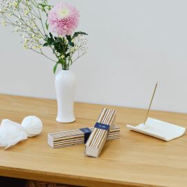 2号仓-日本香堂 吉祥如意系列 天然香料 香薰线香 40根 白檀香 带香插 NipponKodo