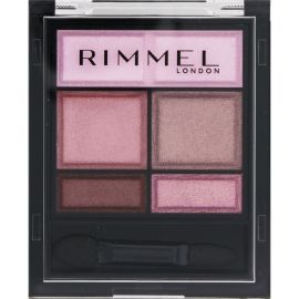 1号仓-芮谜 打造元气眼妆 甜美明亮 细腻柔润 柔雾光泽 五色眼影盘 4.6g  RIMMEL 附镜子 提升光感 长效持妆 方便补妆