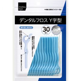 1号仓-松本清matsukiyo Y字型牙线棒 牙缝刷 Y形牙线 30支